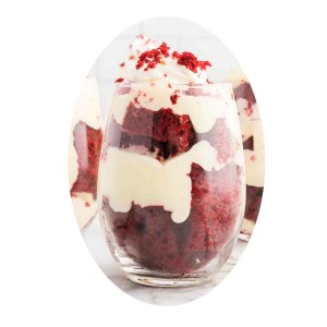 4pc Red Velvet Shot Glass